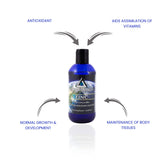Mother Earth Minerals Liquid Zinc Supplement 8 oz side view