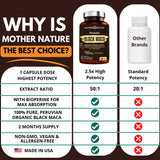 Mother Nature Organics Black Maca Capsules 750mg lifestyle scene