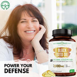 Mother Nature Organics Black Seed Oil bottle with cap open