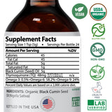 Mother Nature Organics Black Seed Oil in a kitchen setting
