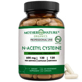 Mother Nature Organics NAC 600mg capsules front view