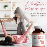 Mother Nutrient Saffron Extract Supplements bottle side view
