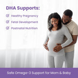 Mother's Promise DHA soft gels in hand for size reference