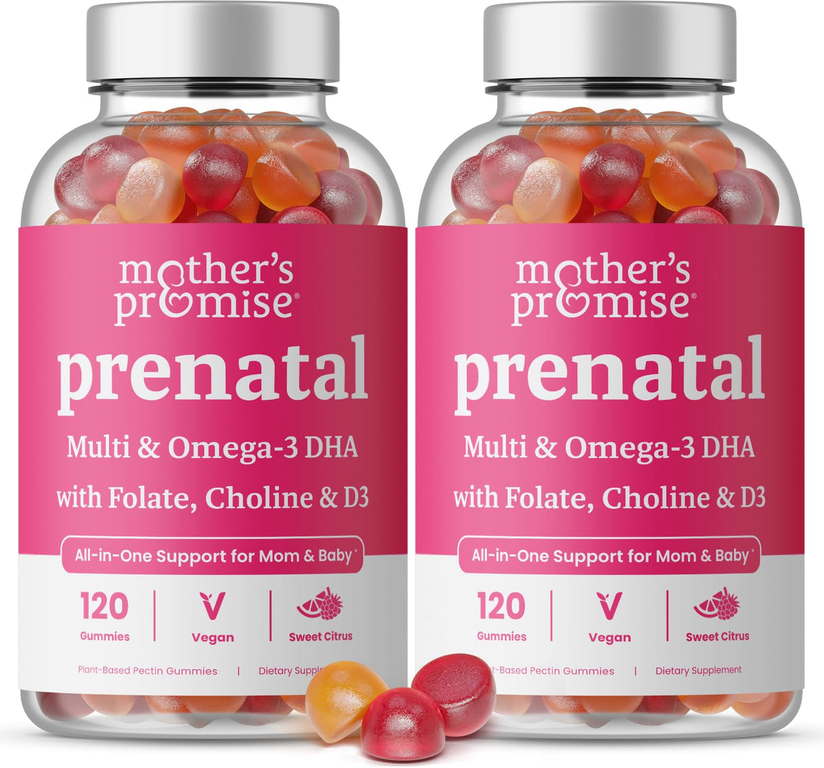 Mother's Promise Prenatal Multivitamin Gummies packaging front view