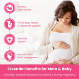 Mother's Promise Prenatal Multivitamin Gummy with fresh citrus fruits