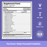 Mother's Promise Prenatal Probiotics 30 Billion CFU capsule close-up