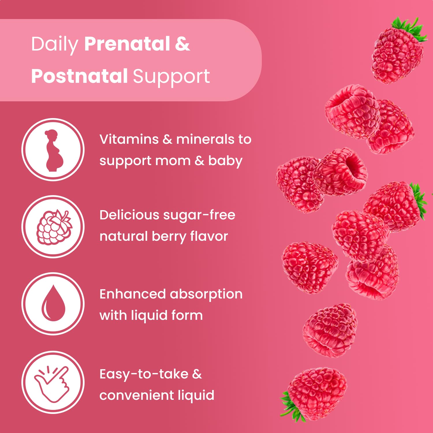 Mother's Promise Prenatal Vitamins Liquid 1021g bottle with label