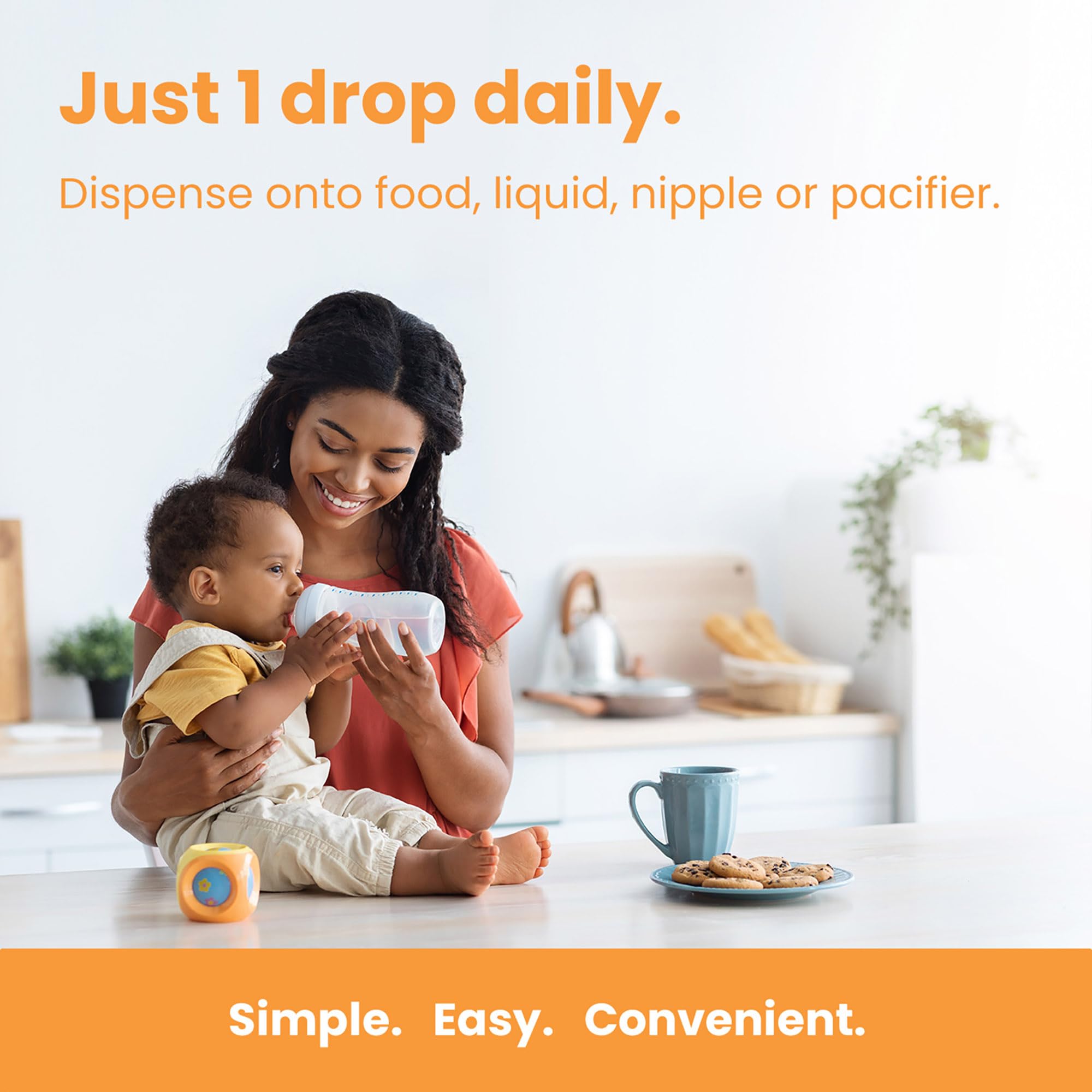 Mother's Promise Vitamin D3 Drops bottle side view