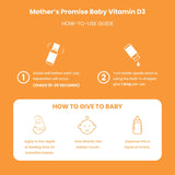Mother's Promise Vitamin D3 Drops label showing organic certification