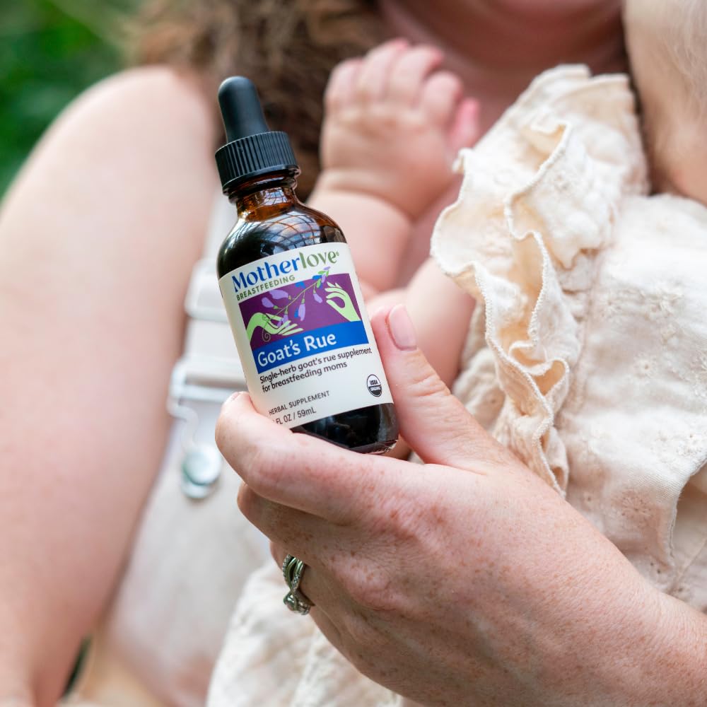 Motherlove Goat's Rue Herbal Supplement in lifestyle setting