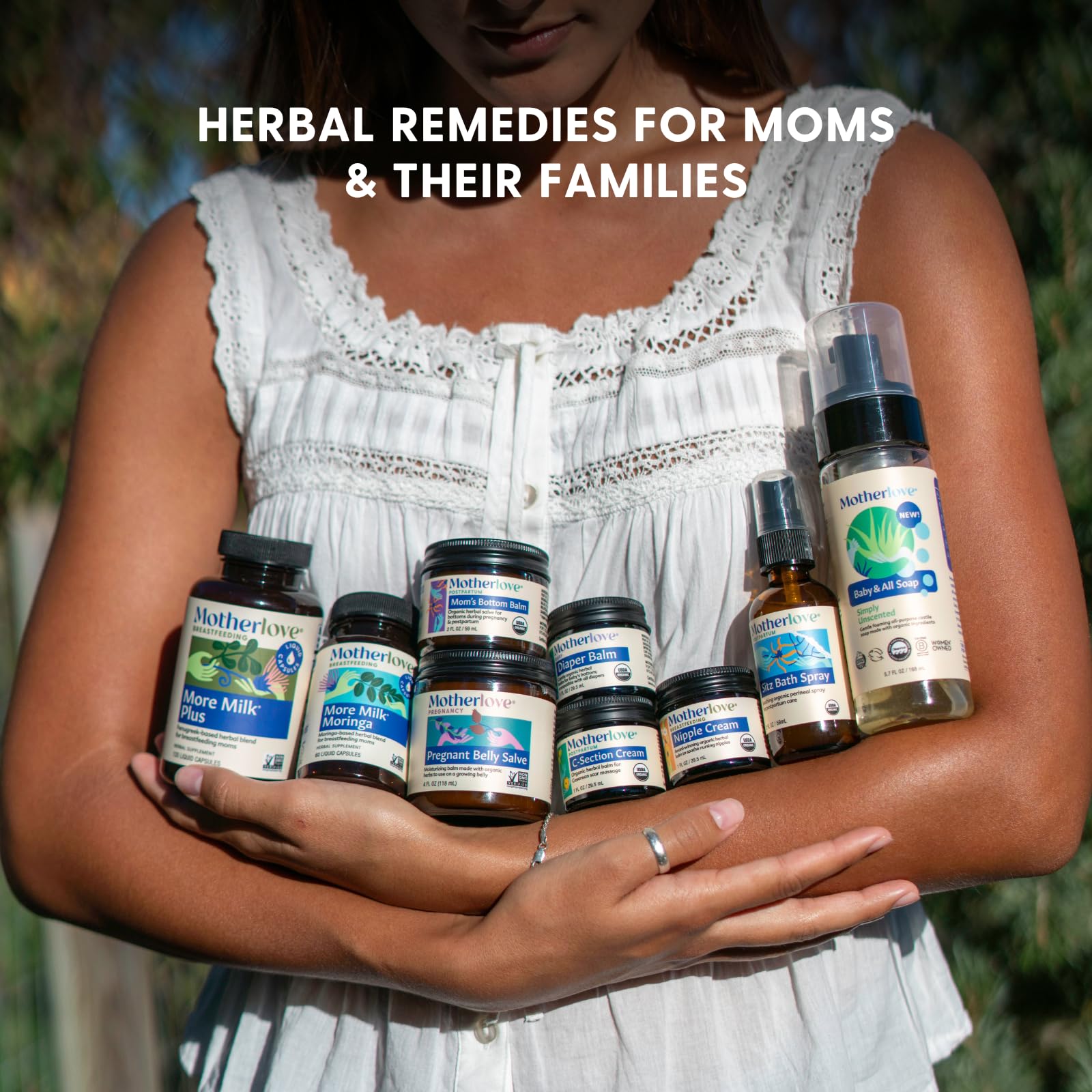 Motherlove More Milk Moringa bottle with dosage instructions