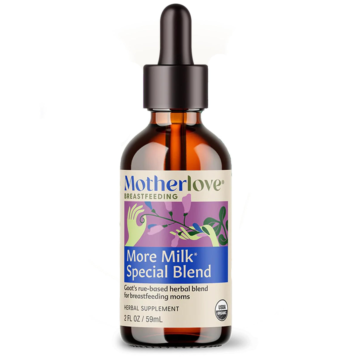 Motherlove More Milk Special Blend front view of bottle