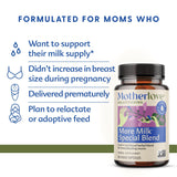 Motherlove More Milk Special Blend Lactation Supplement bottle with capsules