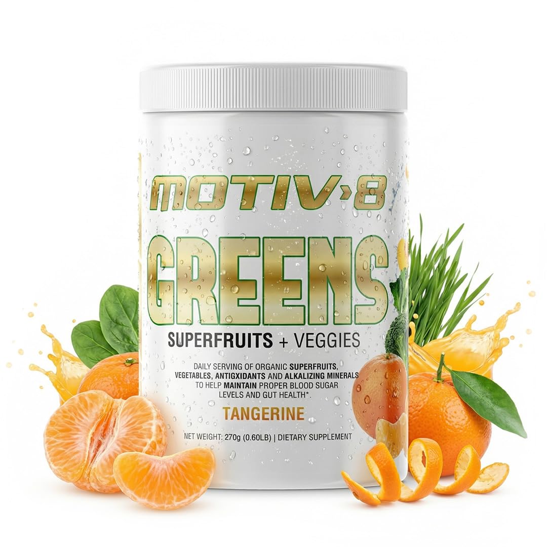 Motiv-8 Superfood Greens Powder 318g front view