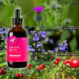 Mountain Meadow Herbs Black Cohosh Liquid Extract 249g lifestyle scene with herbal ingredients