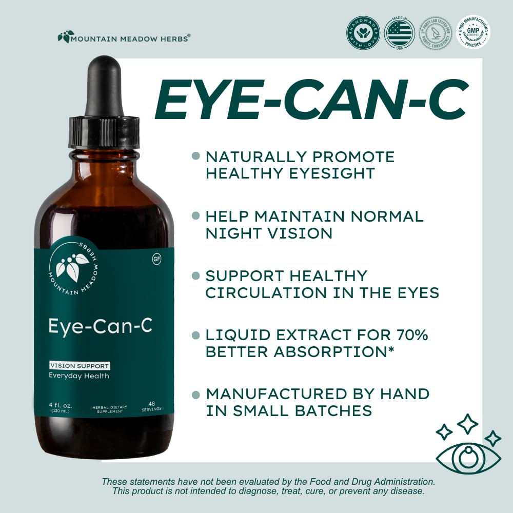 Mountain Meadow Herbs Eye-Can-C liquid supplement side view
