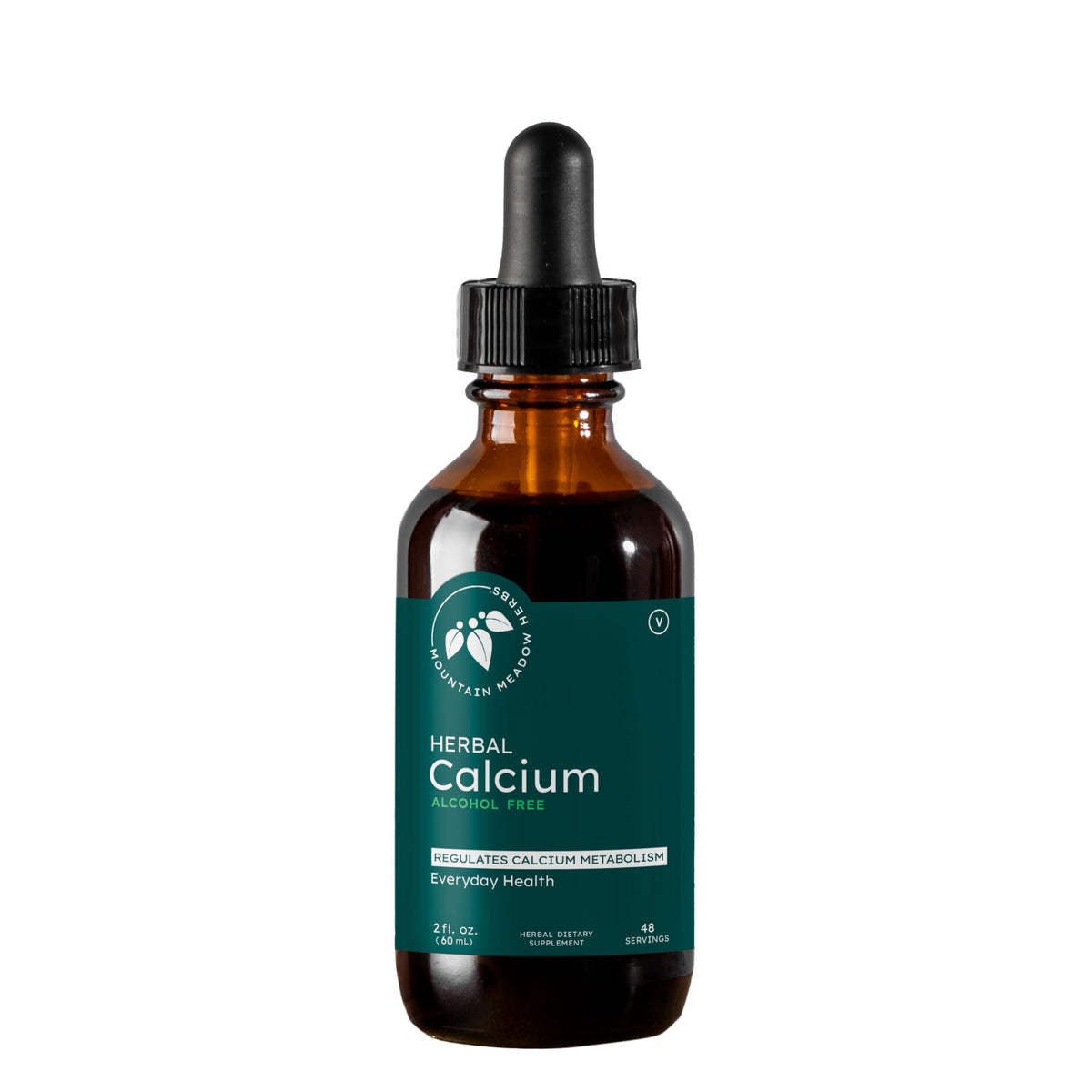 Mountain Meadow Herbs Herbal Calcium Liquid Supplement 4 oz bottle front view