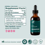 Mountain Meadow Herbs Herbal Calcium Liquid Supplement 4 oz ingredients list