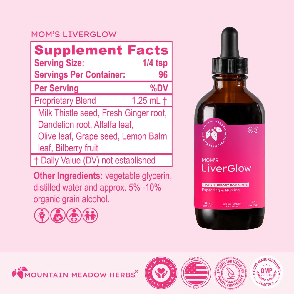 Mountain Meadow Herbs Liver Extract bottle with dropper
