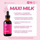 Mountain Meadow Herbs Maxi-Milk 4 fl oz bottle side view