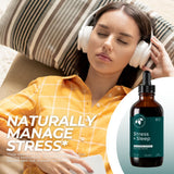 Mountain Meadow Herbs Stress & Sleep Liquid Herbal Supplement 4 oz side view