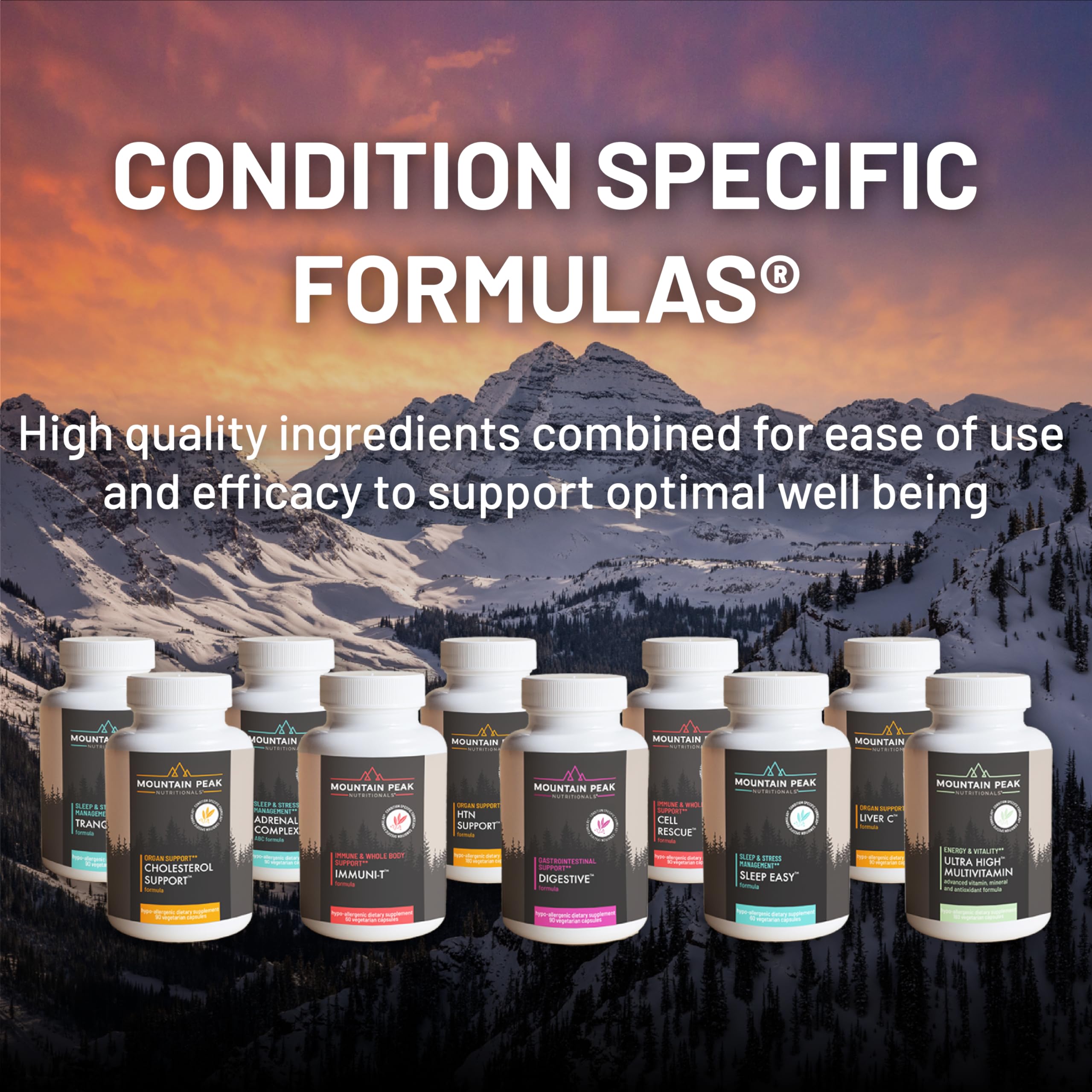 Mountain Peak Nutritionals Aller G Plus bottle on a kitchen counter