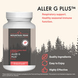 Mountain Peak Nutritionals Aller G Plus side view of bottle