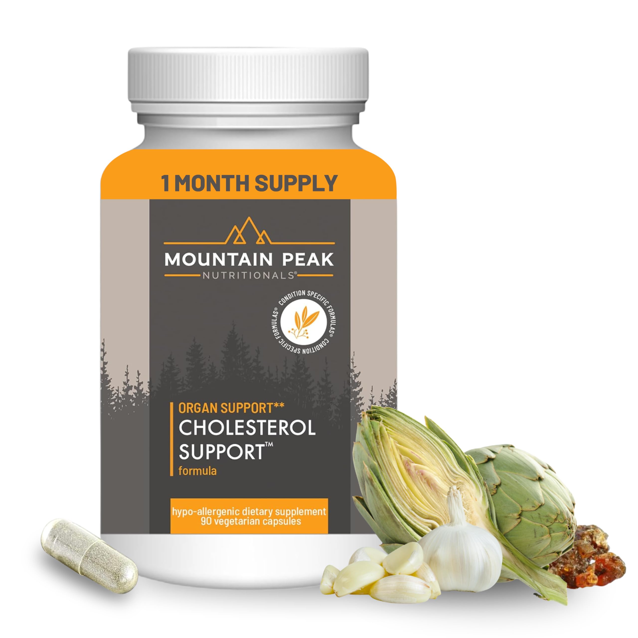 Mountain Peak Nutritionals Cholesterol Support Supplement front view