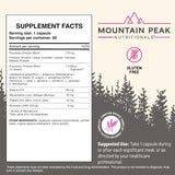 Mountain Peak Nutritionals Multi-Enzymes 82g back view