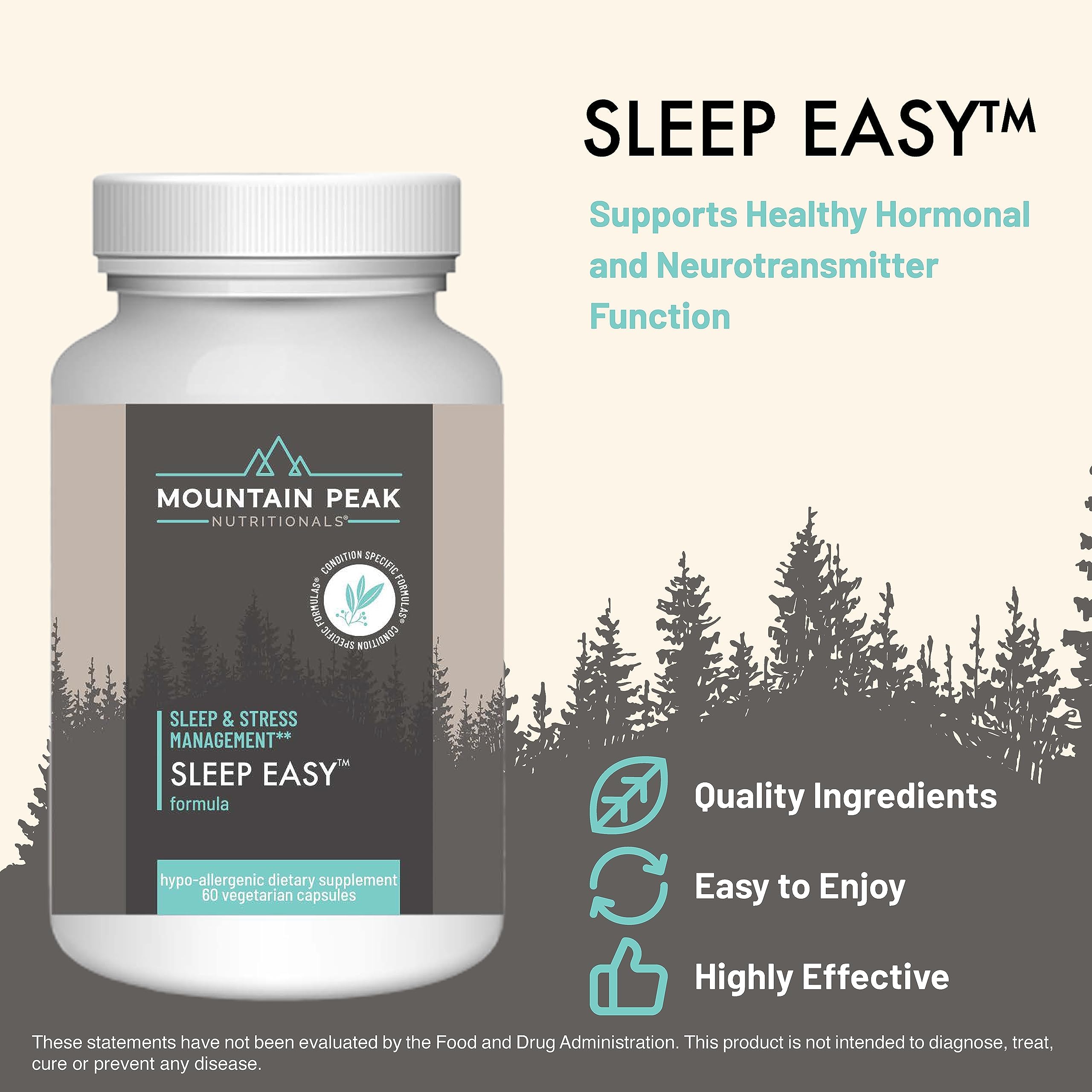 Mountain Peak Nutritionals Sleep Easy capsules side view