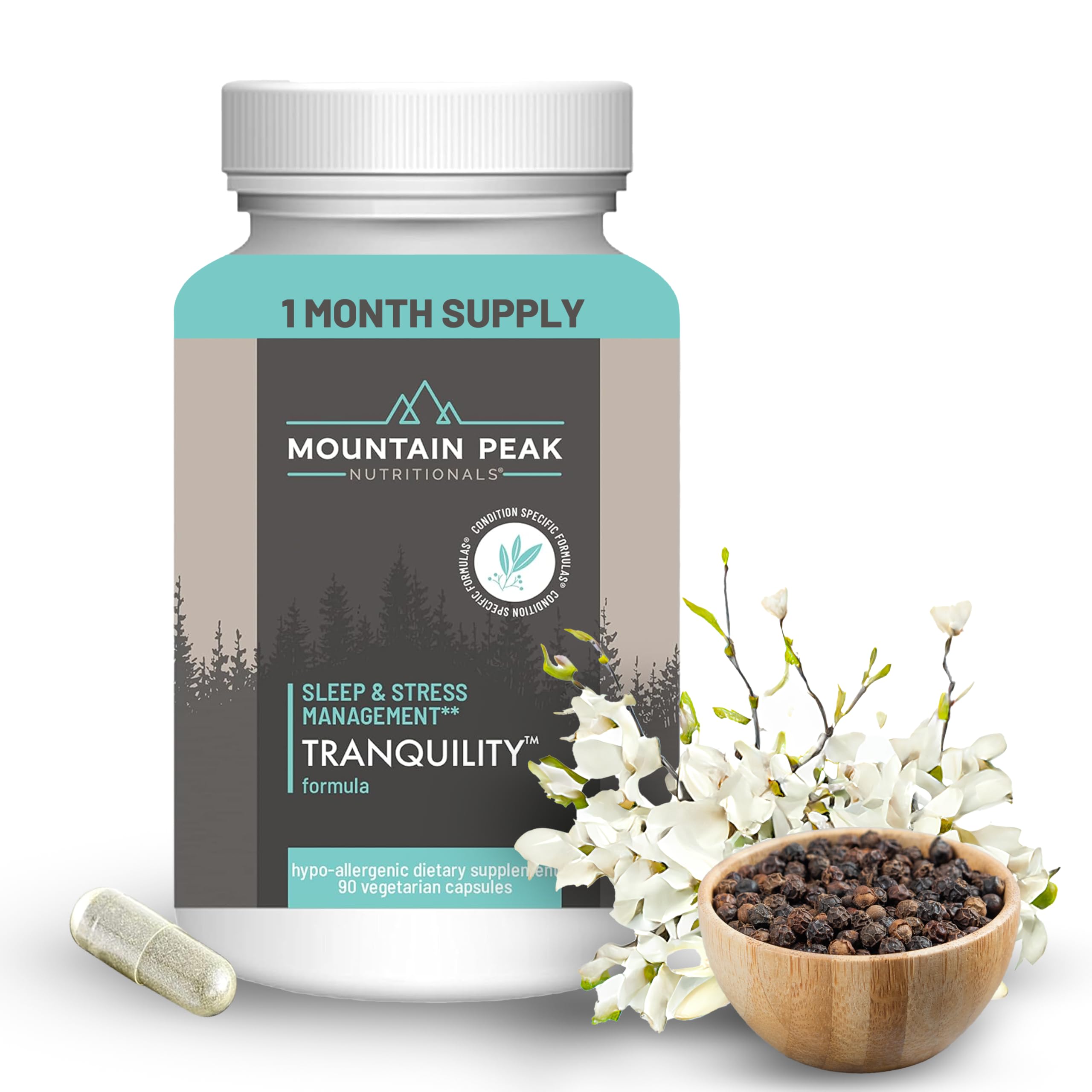 Mountain Peak Nutritionals Tranquility Sleep Supplement front view