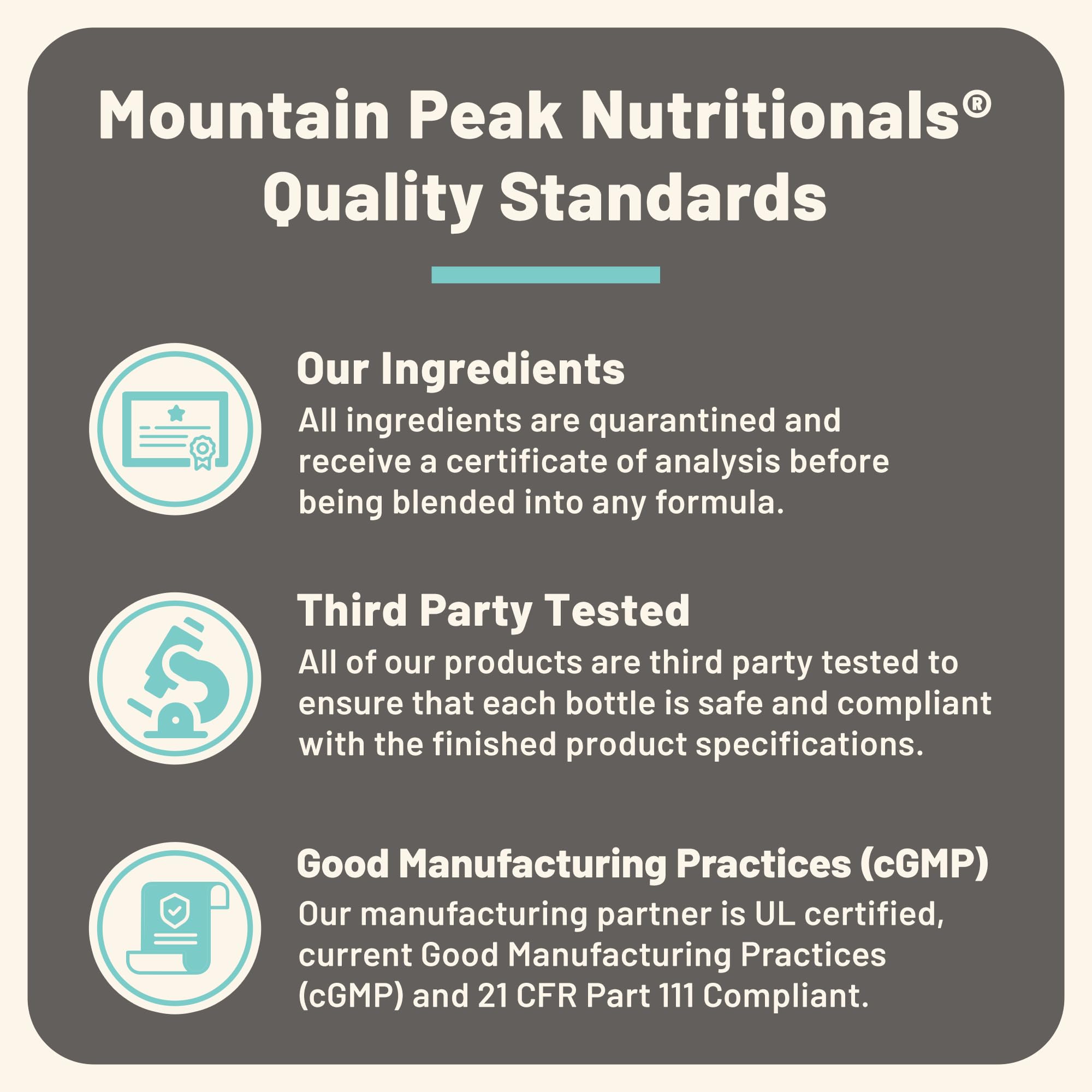 Mountain Peak Nutritionals Tranquility Sleep Supplement on a table