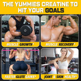 Moursope Creatine Monohydrate Gummies mixed berry flavour close-up