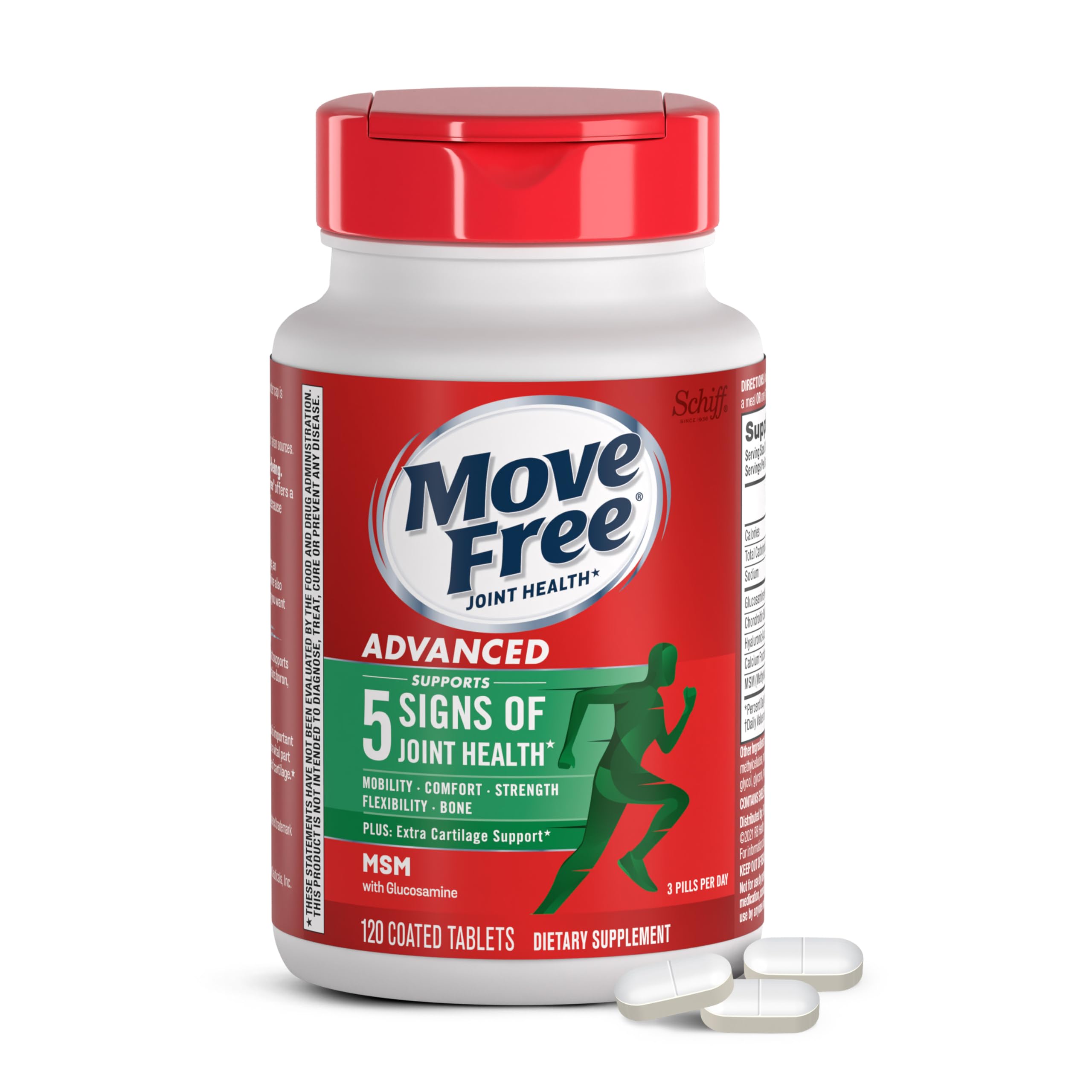 Move Free Advanced Joint Support Supplement front view
