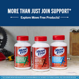 Move Free Advanced Joint Support Supplement with a glass of water