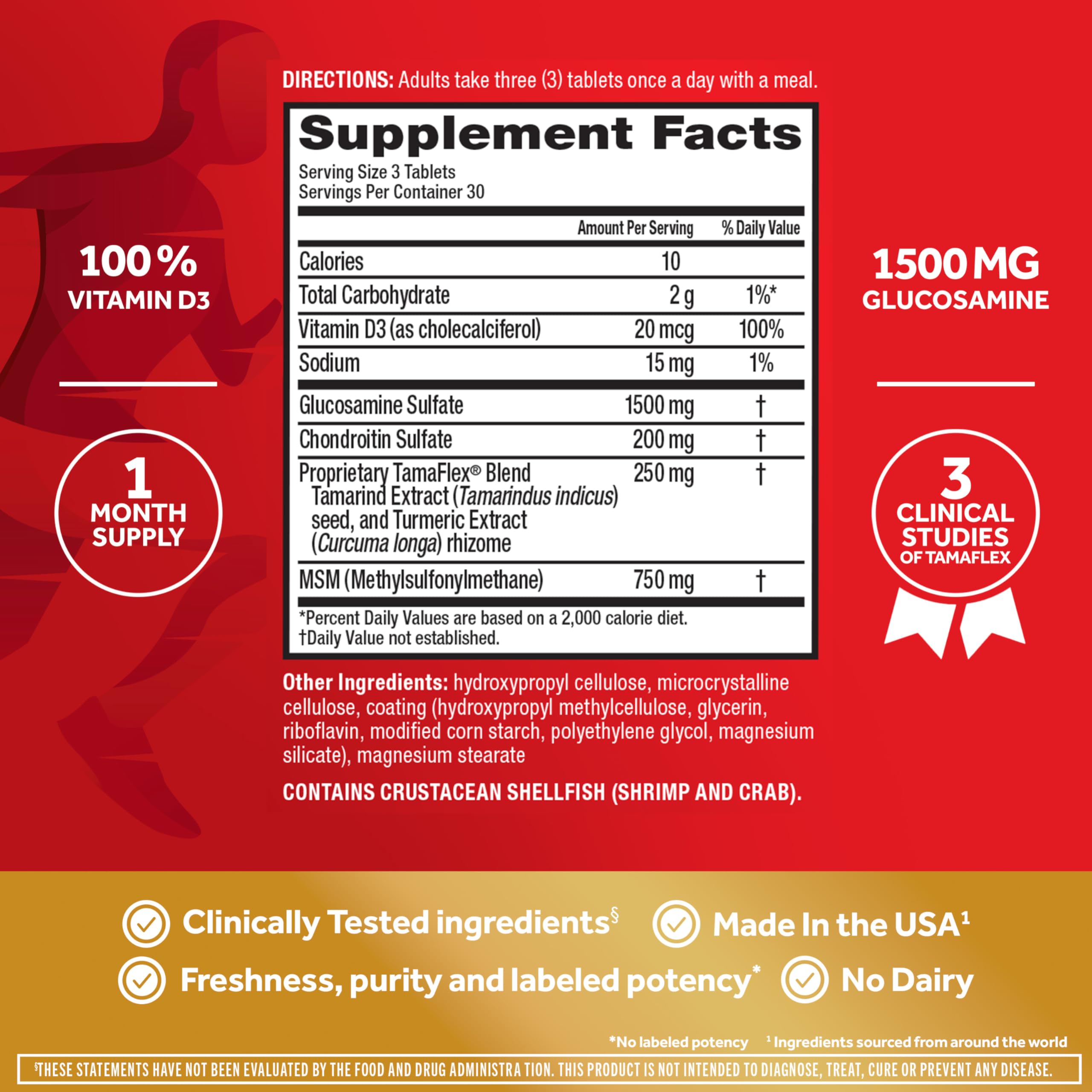 Move Free TamaFlex Turmeric Joint Support Supplement with a measuring spoon