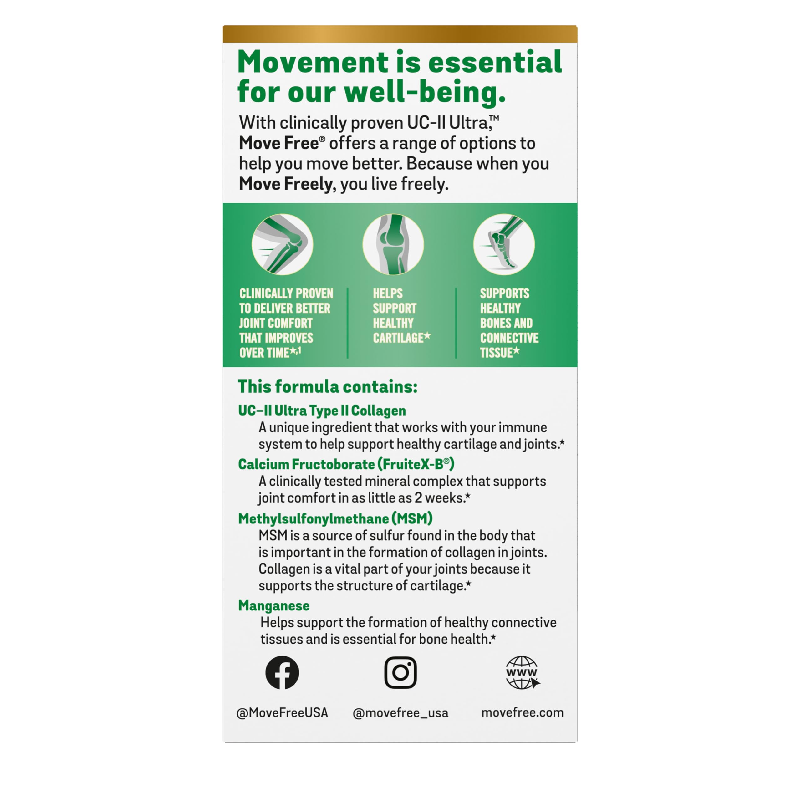 Move Free Ultra Pro 4in1 Joint Support Supplement packaging