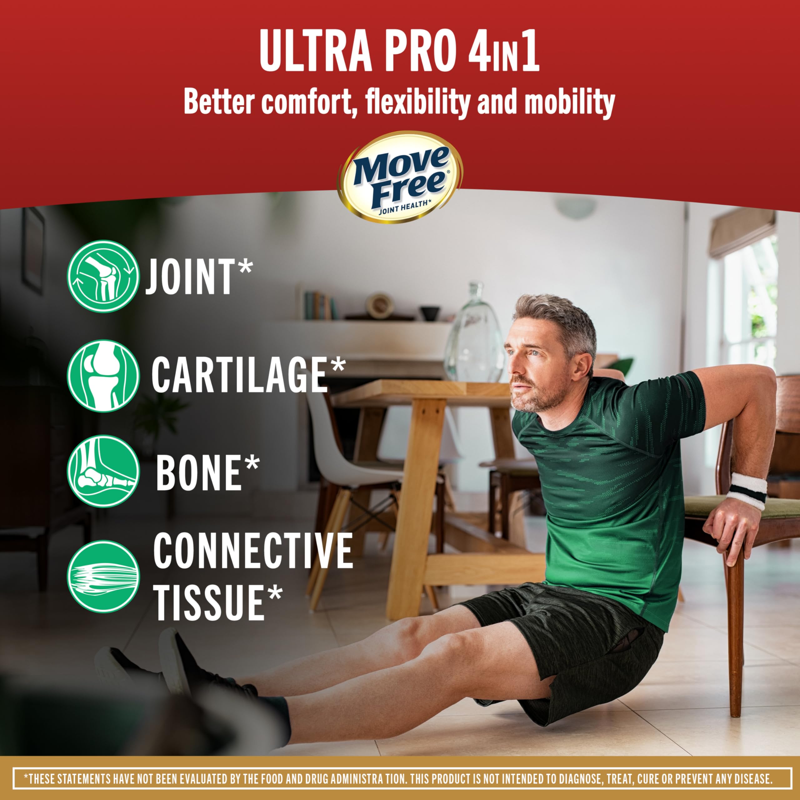 Move Free Ultra Pro 4in1 Joint Support Supplement side view