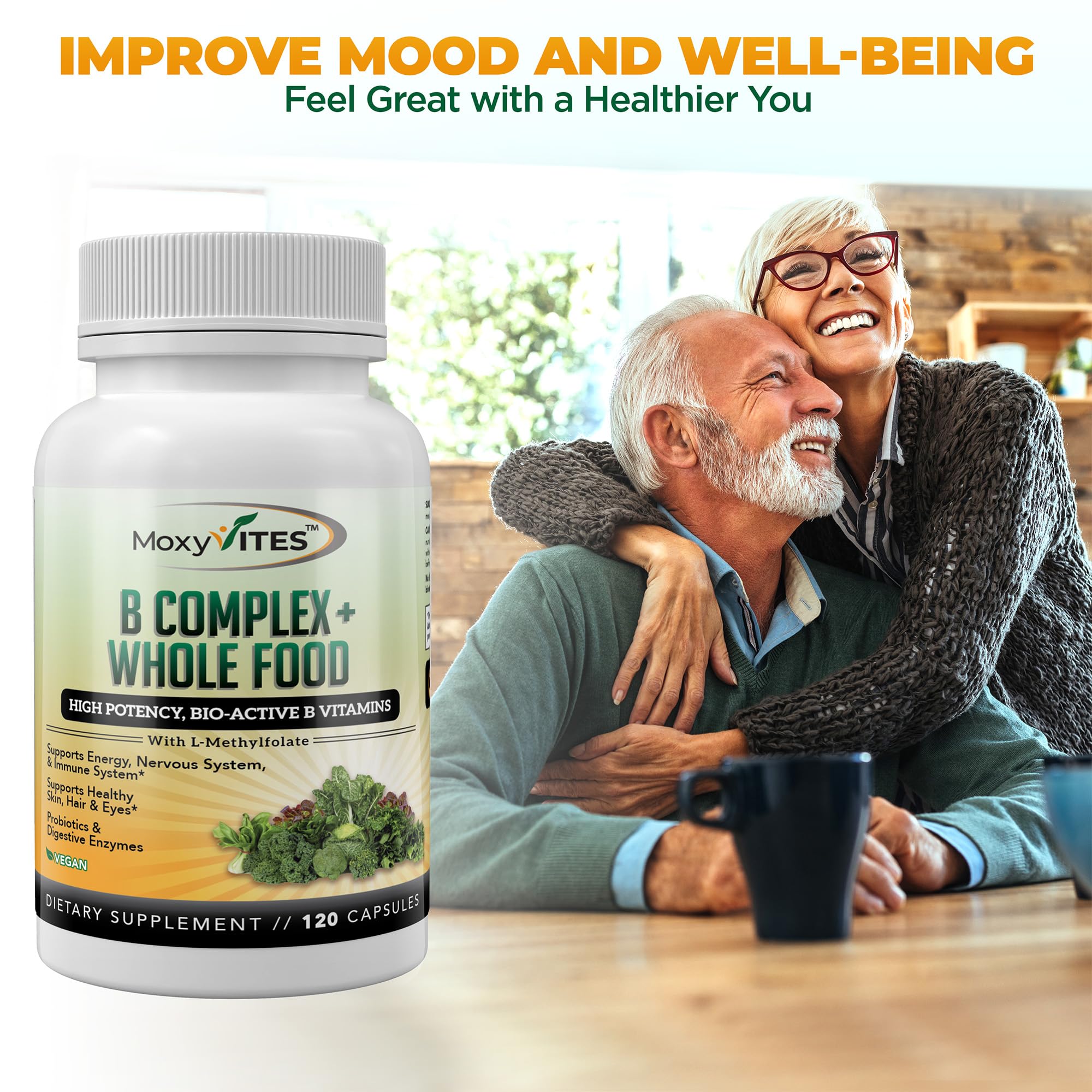 MoxyVites B-Complex Vitamins 132g packaging details