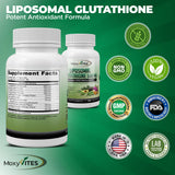 MoxyVites Liposomal Glutathione 500mg supplement capsules