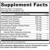 MoxyVites Liposomal Glutathione 500mg supplement side view