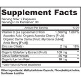 MoxyVites Liposomal Vitamin C bottle with label