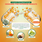 MoxyVites Vitamin D3 & K2 supplement bottle side view