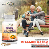 MoxyVites Vitamin D3 & K2 supplement packaging details