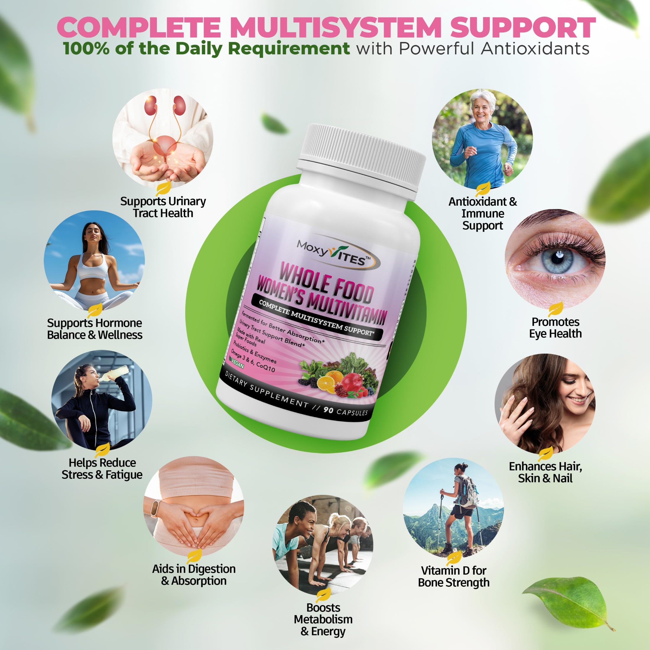 MoxyVites Women's Multivitamin Fermented 136g back view