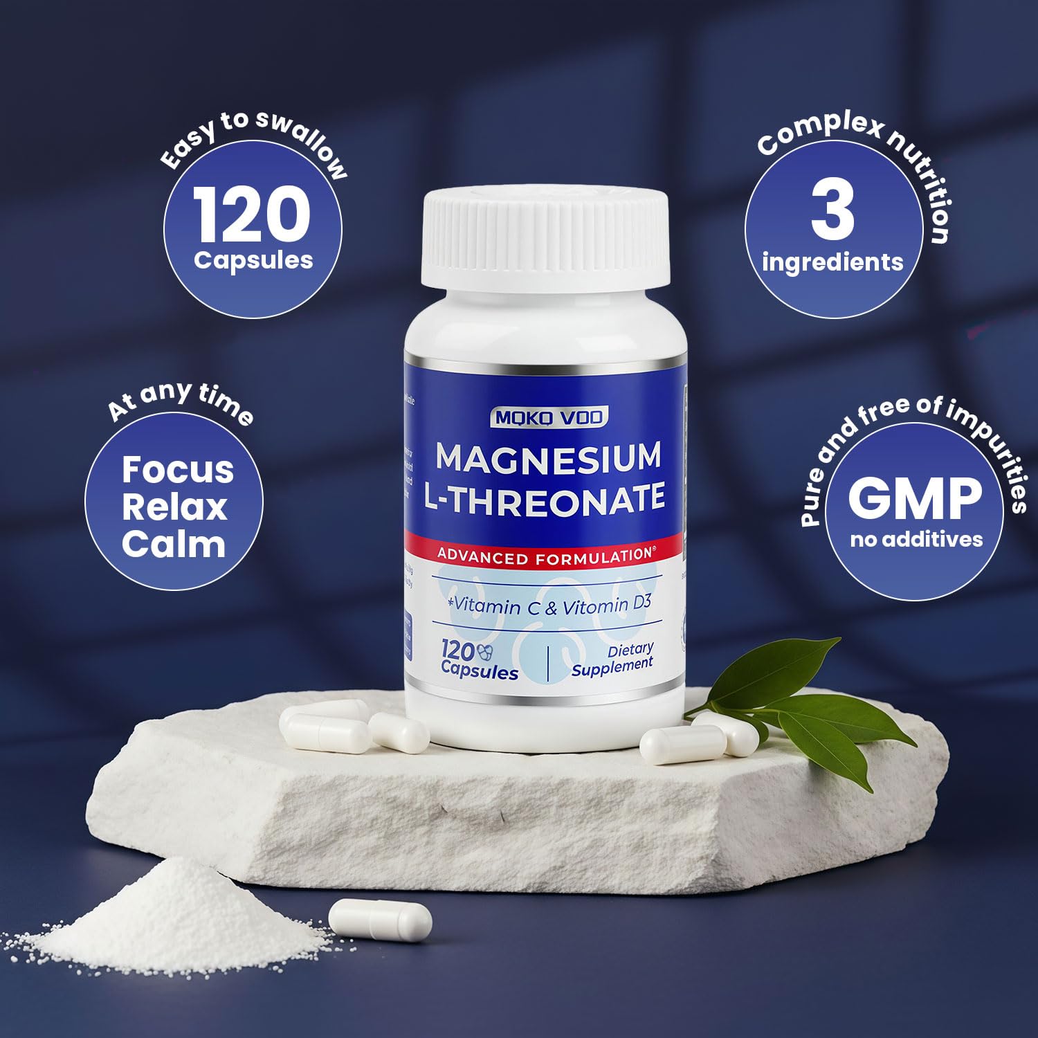 MQKQ VDD Magnesium L-Threonate 3200mg ingredients list