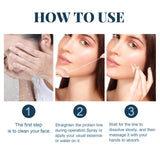 MQSHUHENMY Korean Soluble Protein Threads in use with essence
