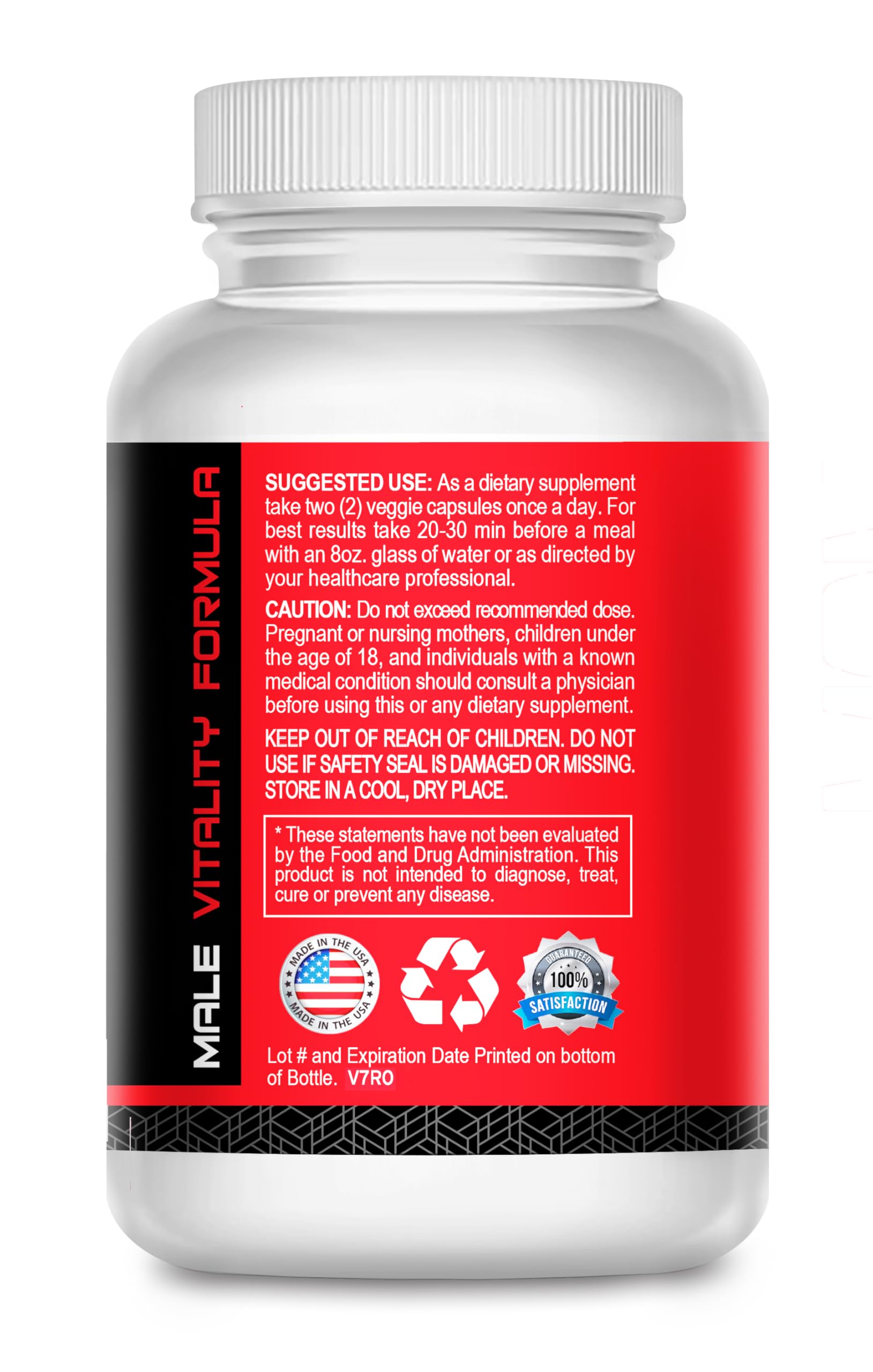 Mr. Man Support Male Fertility Supplement side view