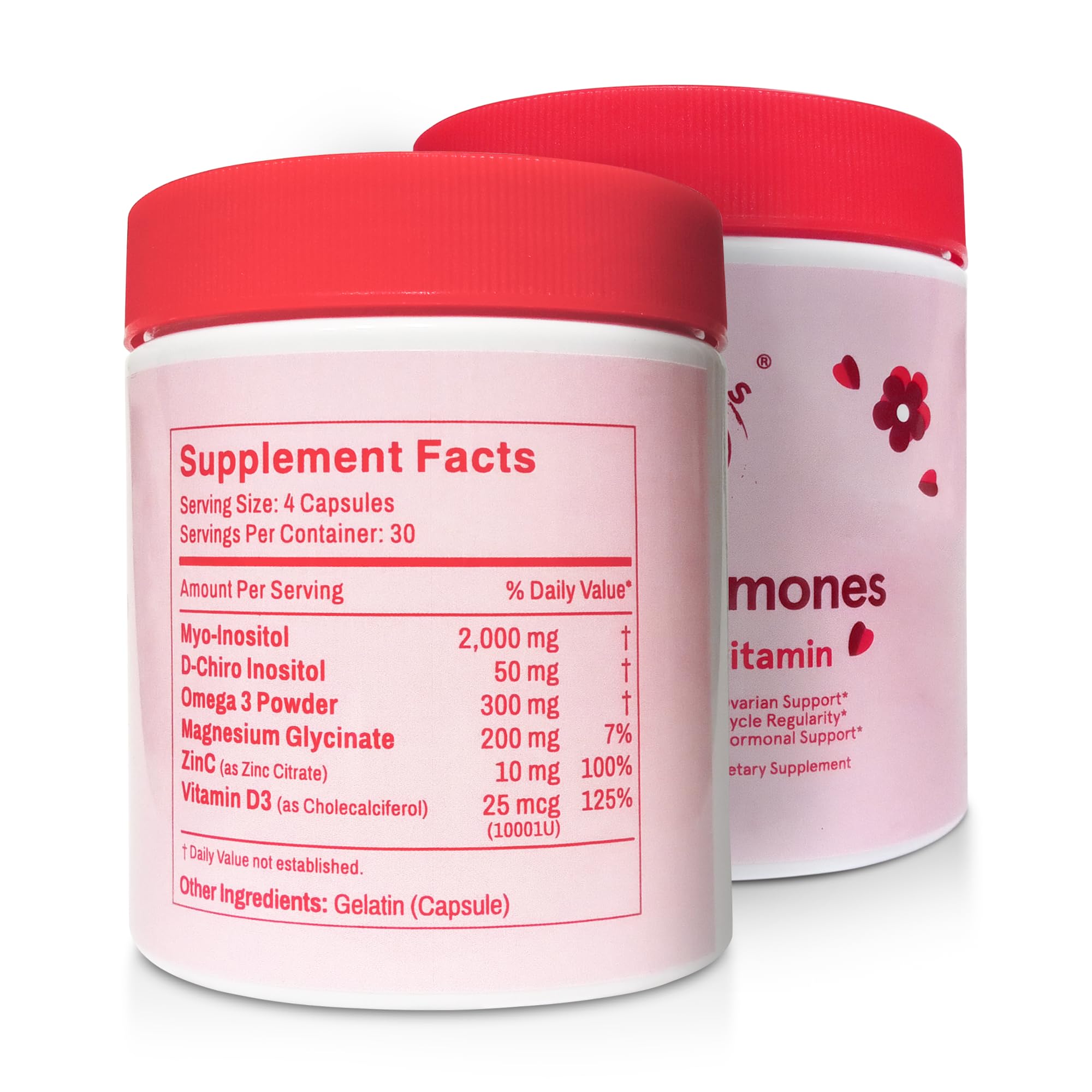 Mr Ros Happy Myo & D-Chiro Inositol bottle with capsules