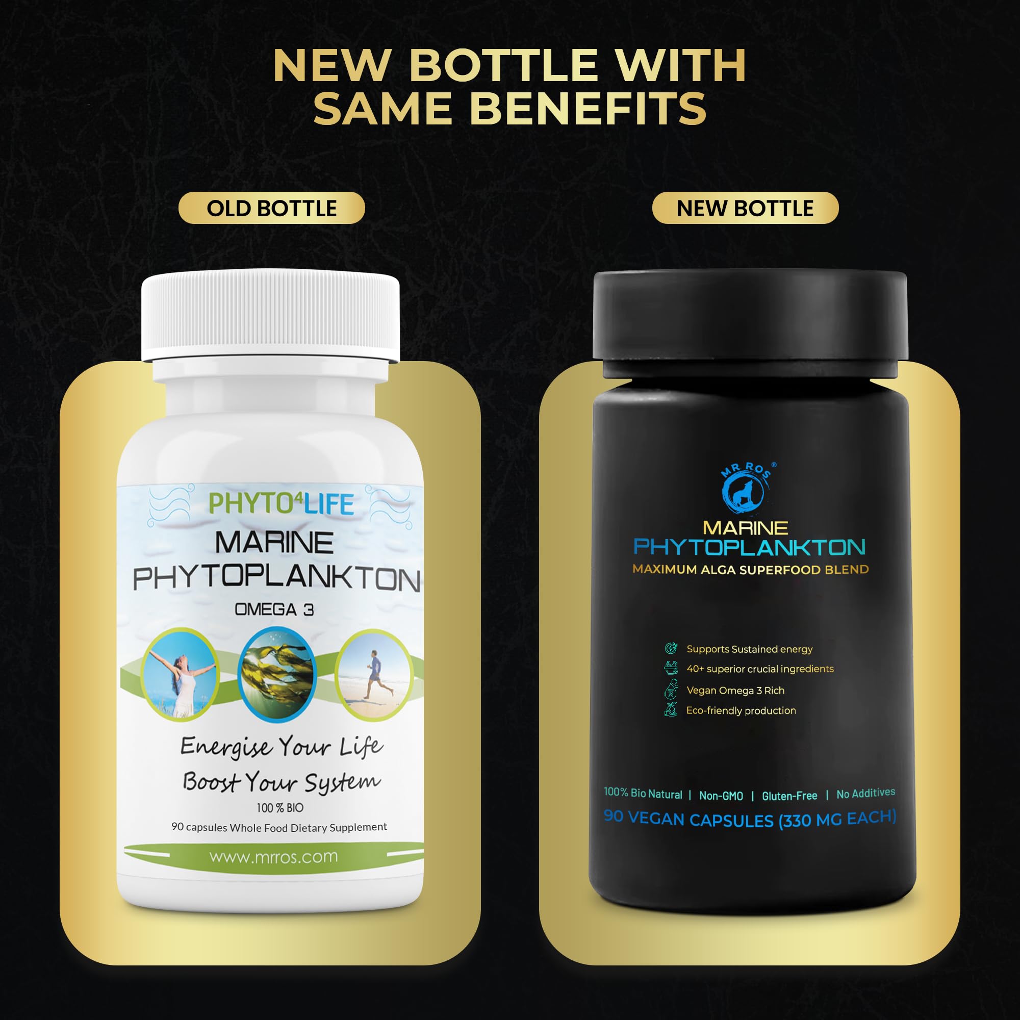 Mr Ros Marine Phytoplankton Supplement with ocean background